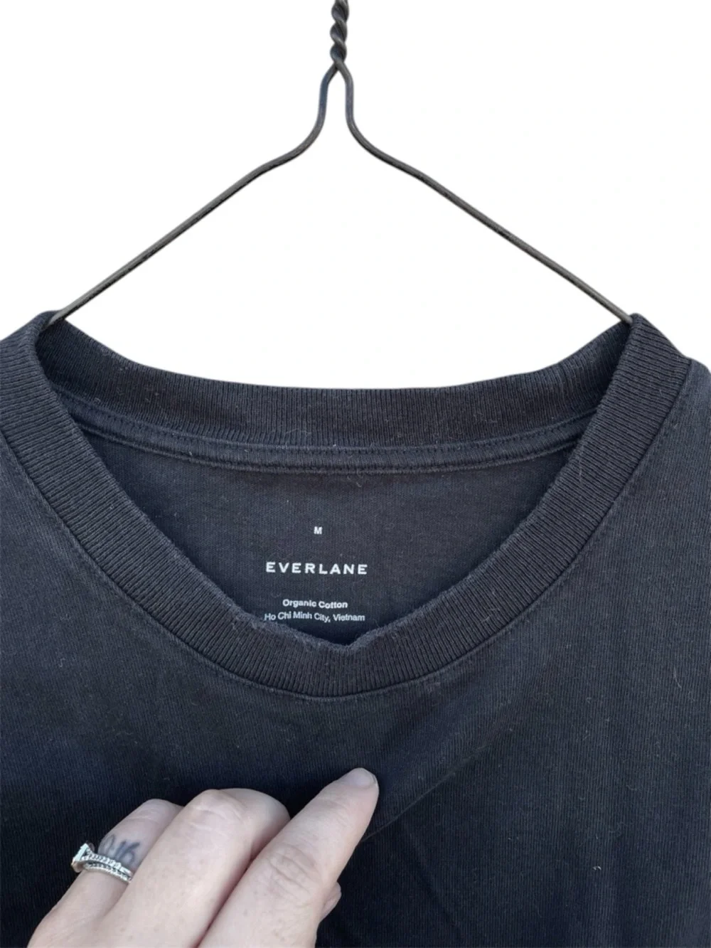 EVERLANE The Essential Organic Crew Men’s T-Shirt - Picture 4 of 5
